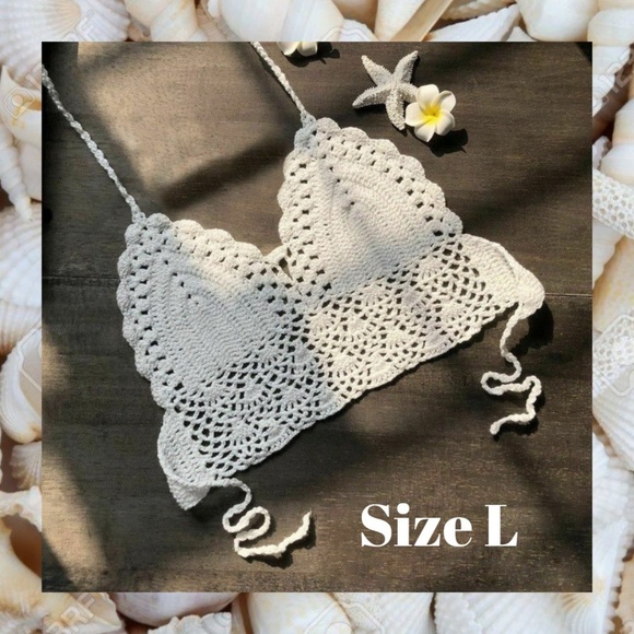 Other - Women Crochet Lace Vest Crop Top Knitted Bra Boho